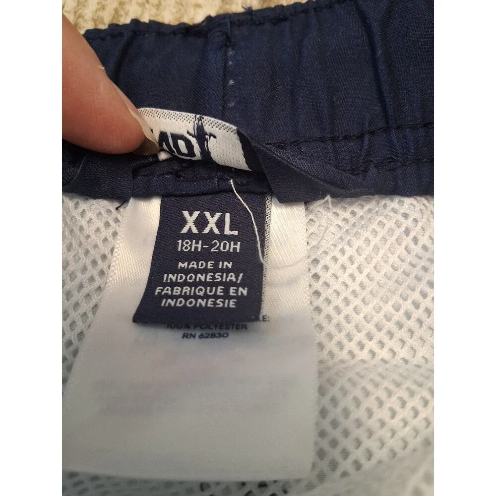 NWT! Boys Lands' End Multi-Mixed Stripe Printed Swim Trunks, XXL Husky (18H-20H)